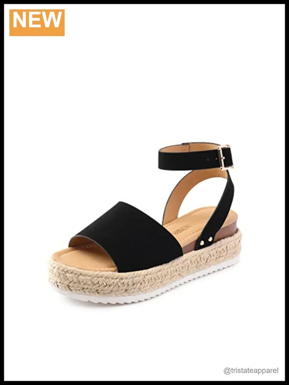 Women's Platform Espadrille Wedge Sandals with Ankle Strap
